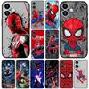 Spiderman Spider Marvel Man Phone Cover for Apple iPhone 17 16 Plus 13 12 Pro Max Mini X XR ProMax 16E 15+ 16Plus Air Case