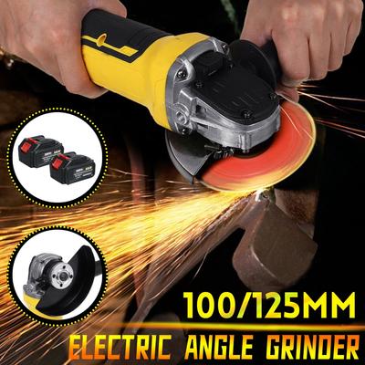 388VF nabíjateľná elektrická uhlová brúska Brúsenie 100 mm/125 mm akumulátorové bezuhlíkové elektrické náradie