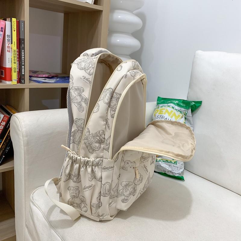 Skolväska Kvinnlig College Student Casual Tryckt Ryggsäck