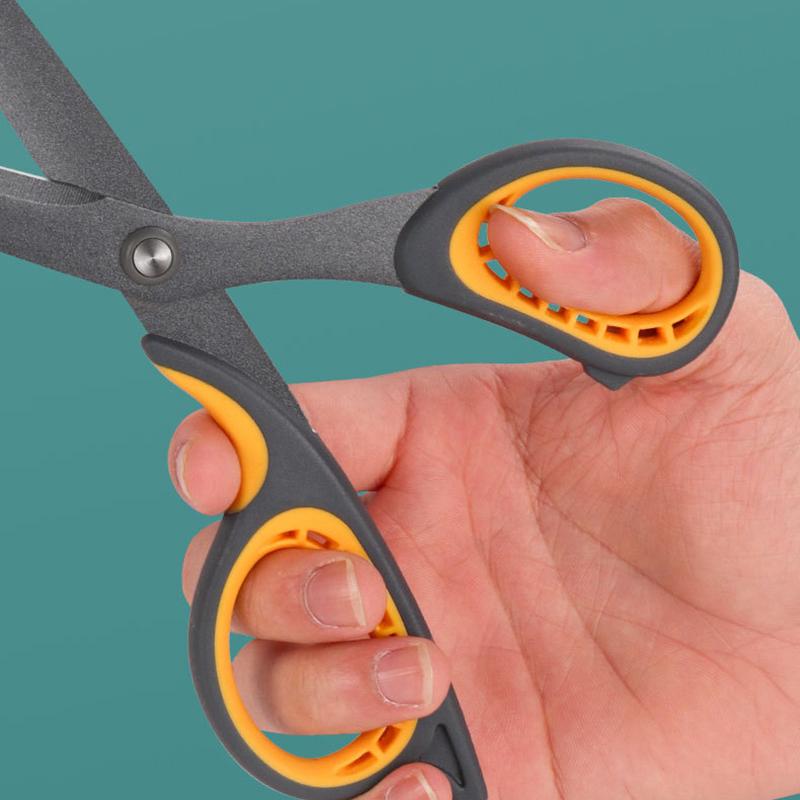Stainless Steel Large Scissors Anti Stick Anti Rust Scissors Household Multi-Functional Office Tailor'S Scissors Hand Cutting