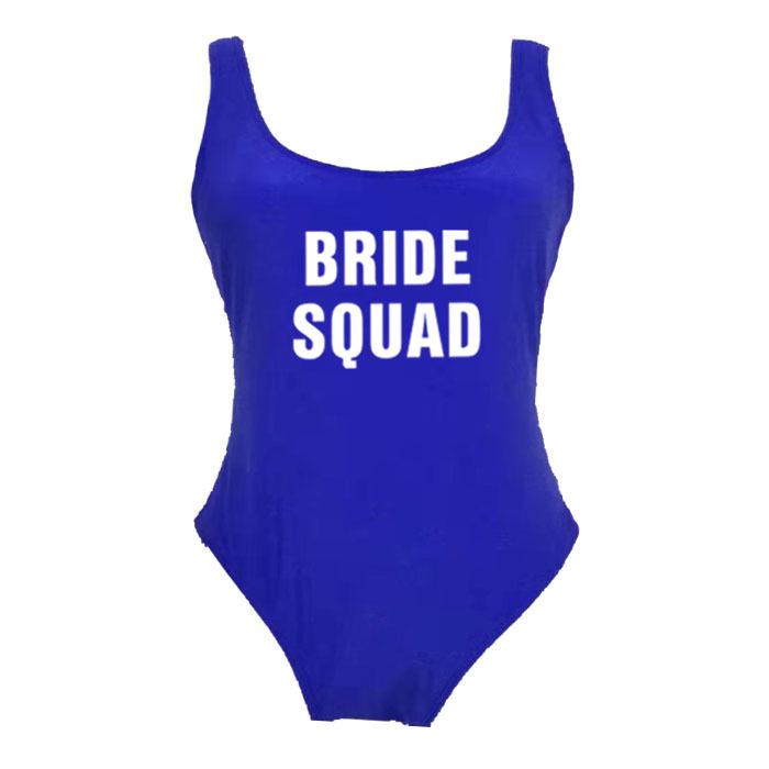 BRIDE SQUAD One-Piece Sexy Slimming Bikini Swimsuit