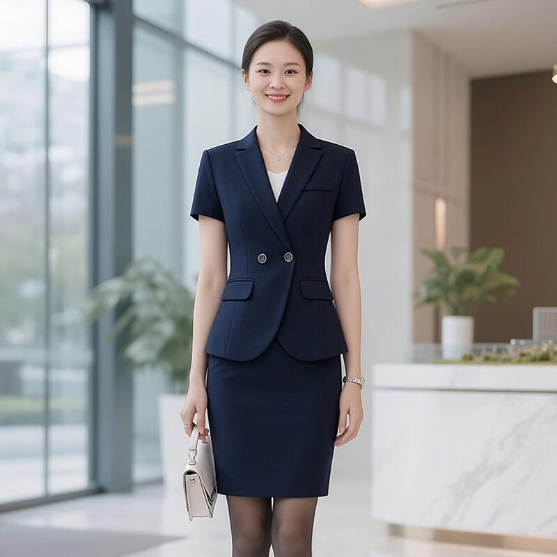 Женский летний клетчатый деловой костюм-тройка Teluoman 3XL