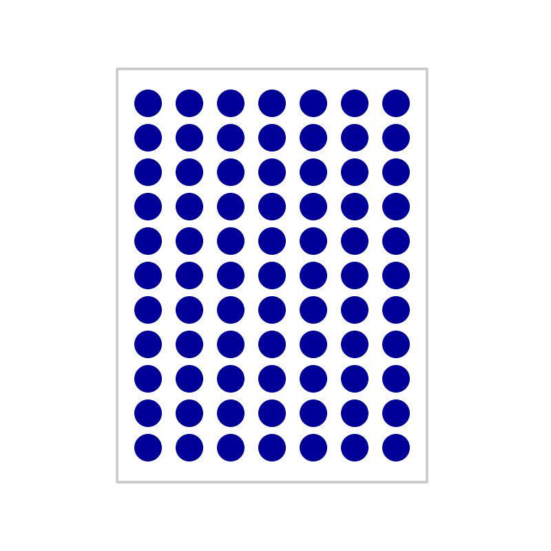 10 Colors Mixed Polka Dot Round Label Stickers: Small & Large, Red, Yellow, Blue, Green, Pink, White, Black, Orange