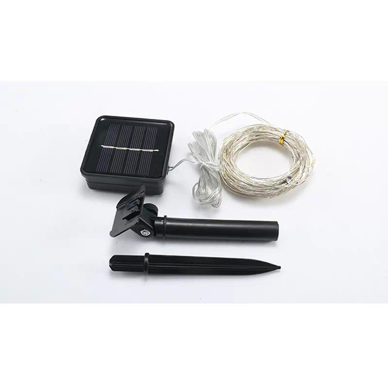 LED Solar Copper Wire String Lights for Outdoor Christmas and Festival Decoration