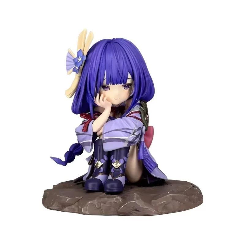 Q Version Raiden Shogun Figure Model Game Genshin Impact Cute Doll Anime Cosplay Accessories Collection Gifts for Friends