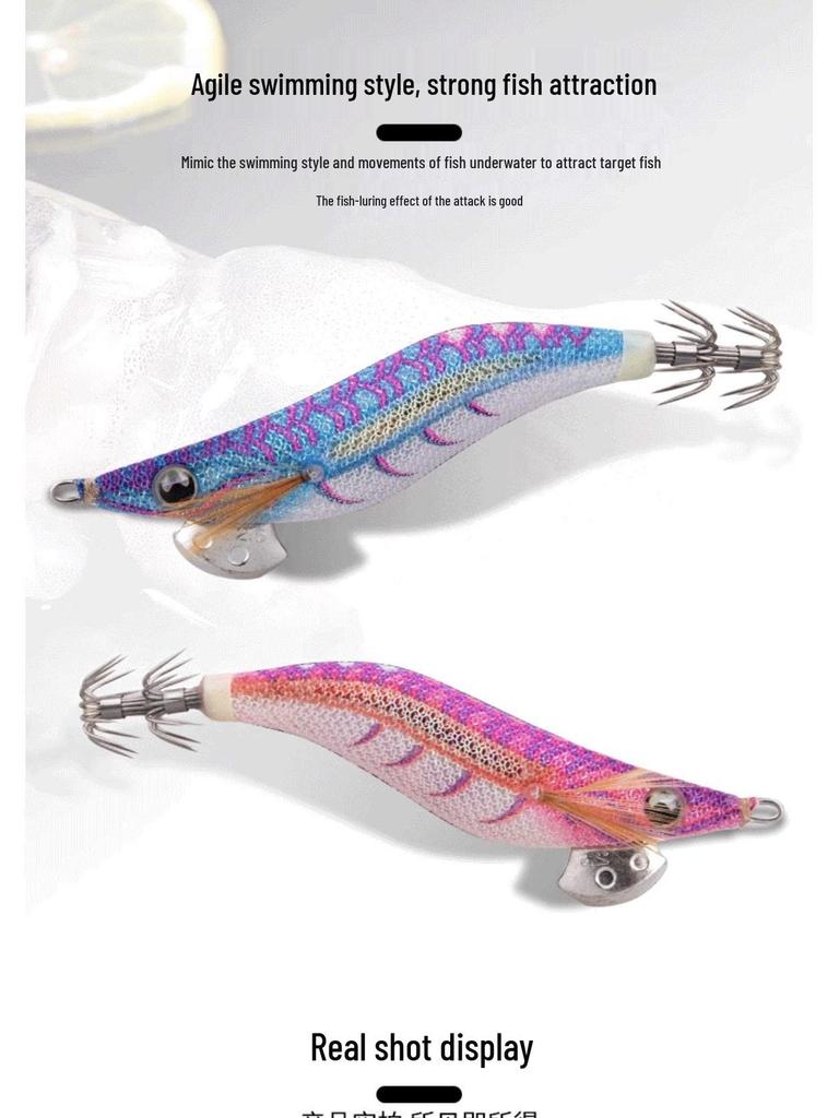 YAMASHITA EGI-OH LIVE UV Reflective Squid Jig Lure, 3-Pack