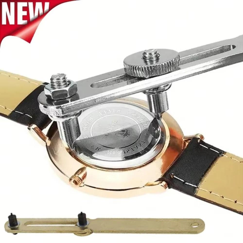 Metal Construction Back Cover Remover Two-Jaw Watchmaker Wrench Press Closer Tool Watch Repair