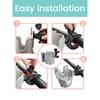 1PC 2-in-1 Universal Stroller Water Cup Holder With Phone Holder Universal Bottle Holder For Wheelchair Stroller Accessories Cup Holders 5