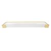 Bathroom Floating Shelf Space Aluminum Acrylic Wall Mounted Storage Rack Organizer for Kitchen Living Room Bedroom Gold