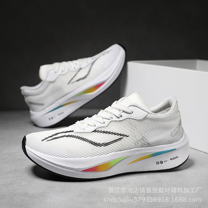 3 Running Shoes Men's and Women's Ultra-light Fly-burning Arch Carbon Plate Shock-absorbing Mesh Breathable 7 Sports Shoes