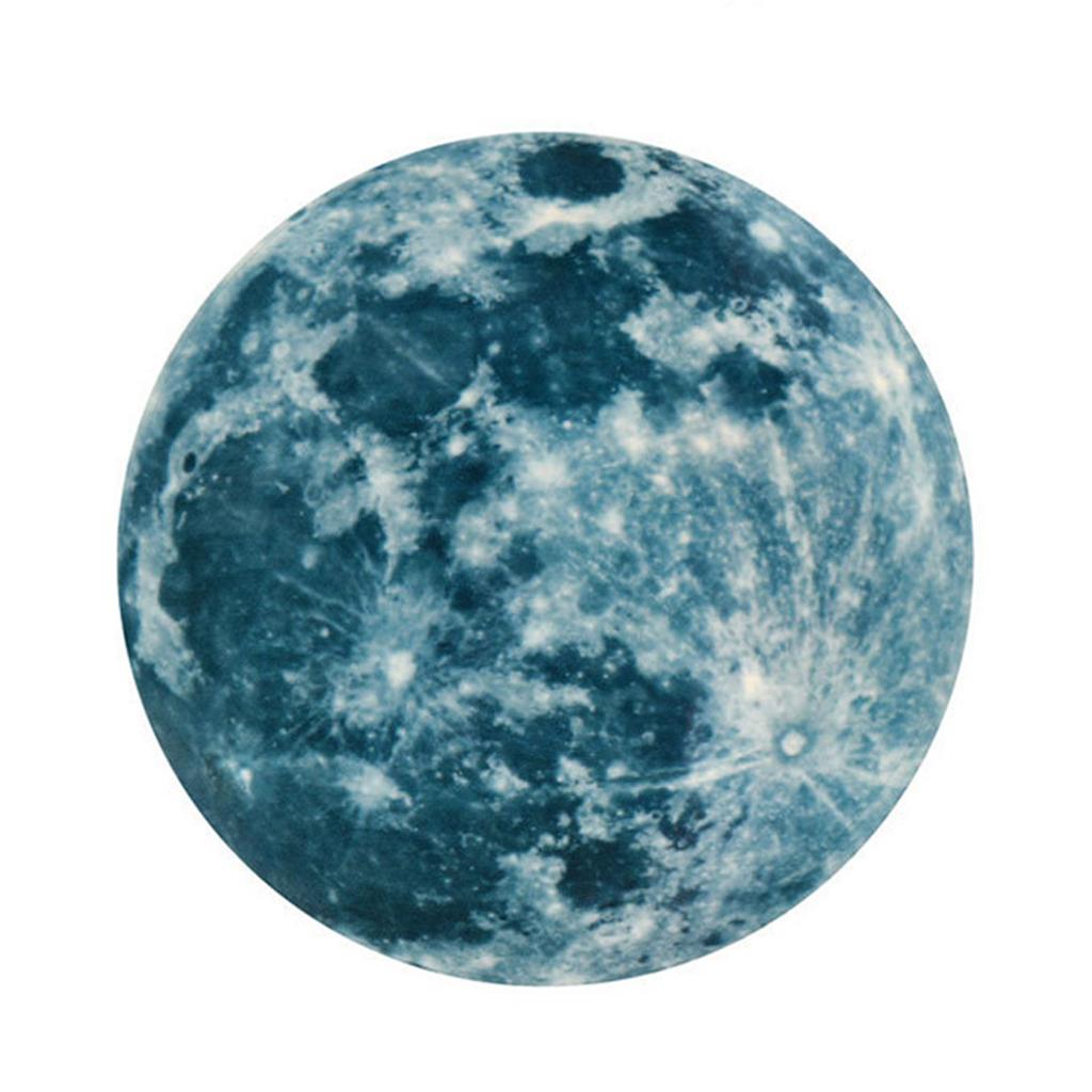 3D Large Fluorescent Removable Dark Wall In The Moon 20cm Sticker Glow Sticker Wall Stickers