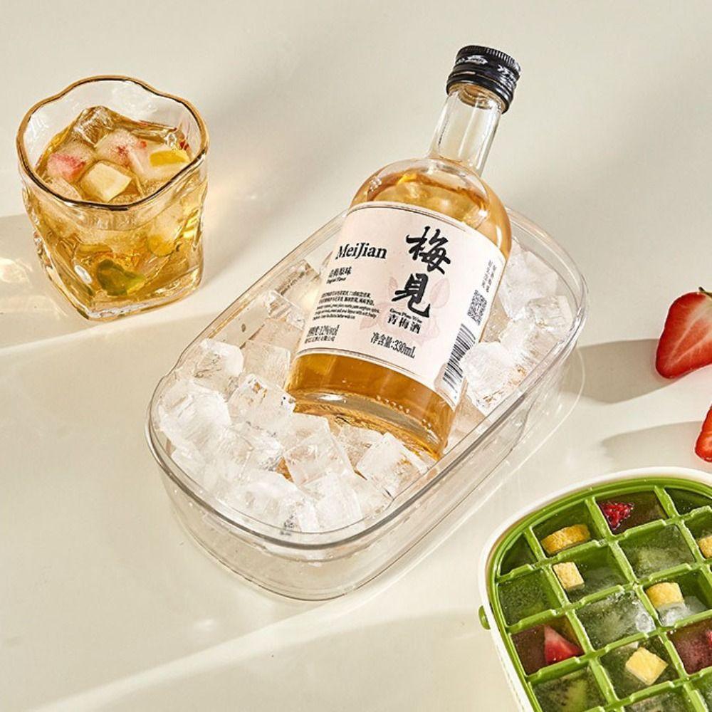 Quick Freezing Ice Storage Box Easy Release Ice Maker Mold Ice Cube Tray Mold Household