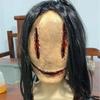 Spooky Scary Halloween Mask Full Face Mask Long Hair Demon Mask Ghost Cosplay Mask  Dress Party