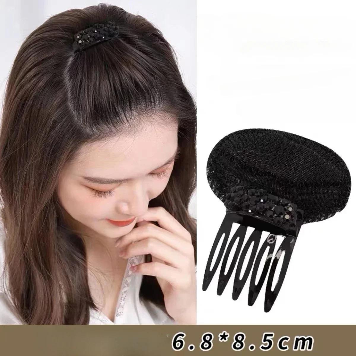 

1 шт., пушистая подушечка для волос с корнем волос, натуральная губка для волос, заколка для волос, невидимая заколка для челки, волшебные волосы, создатели пончиков, булочек, корейский инструмент для укладки