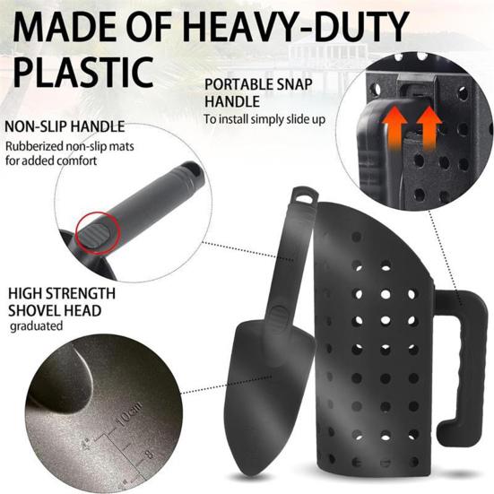 Sand Scoop Ultralight Sifting Shovel Tool for Treasure Find Heavy Duty Metal Detector Shovels Digging Beach Accessories
