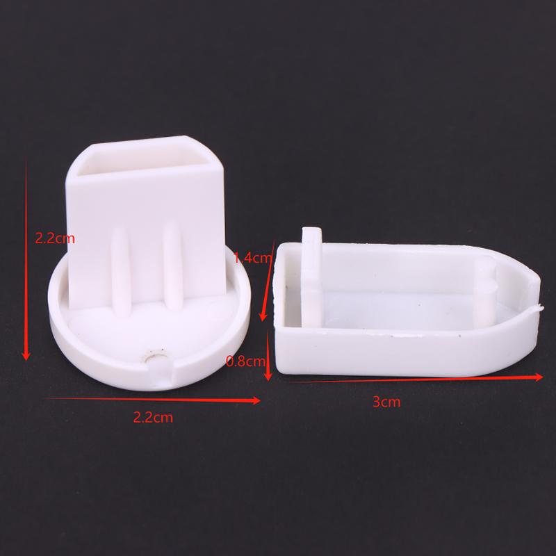 5Pcs Plastic End Cap For Roller Blinds PVC Bottom Rail Sealing Plug Cap Sleeve Non-slip Hand-pull Curtain Track Accessories