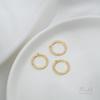 14K Gold-Filled Geometric Pendant: Square, Round, Teardrop, Heart Shapes for DIY Earrings