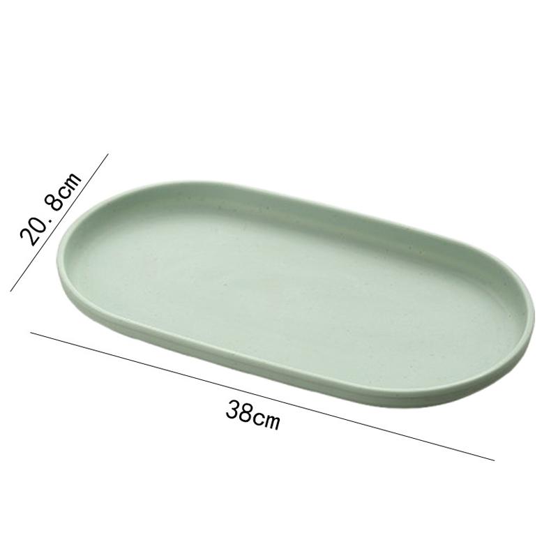 Nordic Decor Itemative Tray Stackable Oval Tray Food Fruits Jewelry Plate Storage Tray Breakfast Dinner Tray Kitchen Accessories