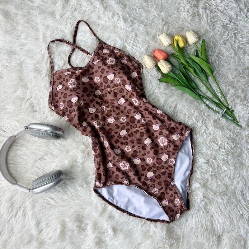 Leopard KT Racing Swimsuit Women Swimming Pool One-piece Senior M