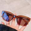 Unique Blue Square Rivet Sunglasses Women  Brand Rectangle Metal Sun Glasses Trendy Hollow Out Frame Men Shade Eyewear Uv400