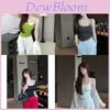Summer 2025 Womens Striped Mesh Camisole With Embroidered 3d Pattern For Casual Outfits