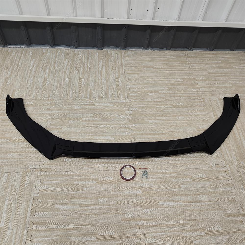 Car Front Bumper Lip Spoiler Splitter Diffuser For VW Golf 6 MK6 Standard TSI TDI MPI 2008-2013 ABS Gloss Black Bodykits Tuning