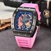 New Dragon Tiger Pattern Lassa Quartz Watch Men's Three-Pin Fashion Trend Calendar Watch