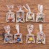 6pcs Creative Mini Practical Transparent Resin Fish-shaped Bag Pendant Handcrafted DIY Accessories For Bags And Keychains