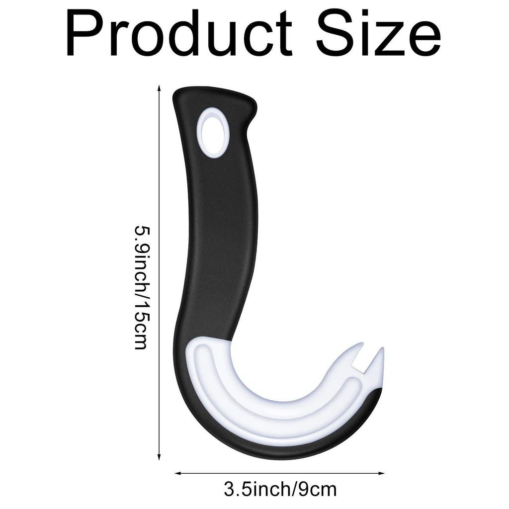 Easy Open Ring Pull Can Opener J Hook Cans Opener Pull Tab  No-Slip Rubber Grip Tin Bottle Tool for Seniors, Children, Weak Hand