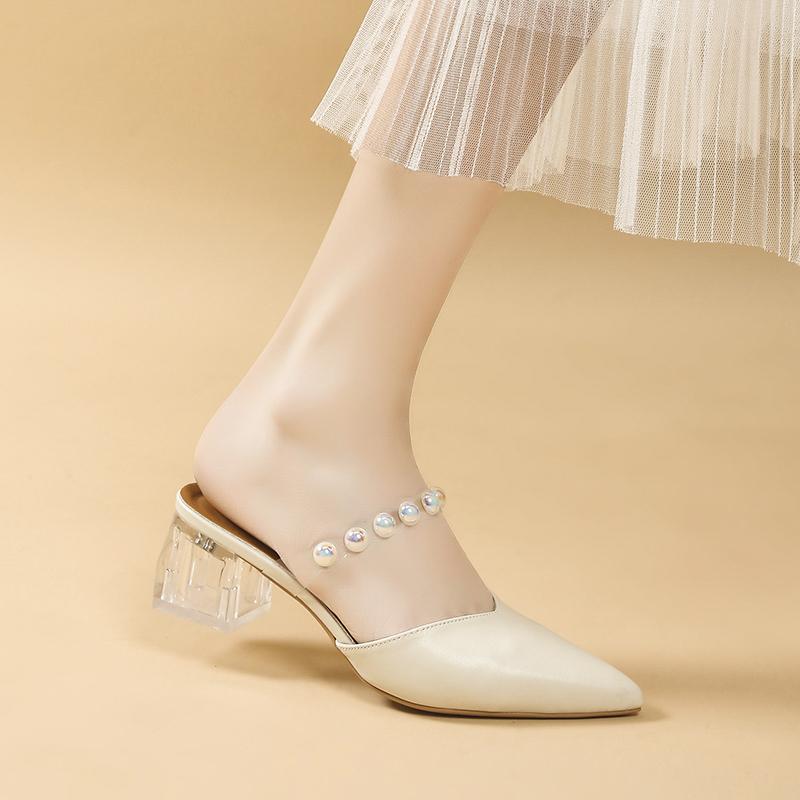 Women's Slippers Women 2024 New Summer Casual Transparent Slippers Wedges Shoes Ladies Platform Sandals