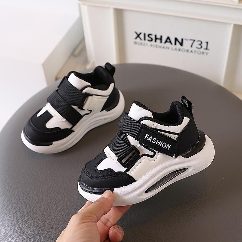 Kids Shoes Leather Sneakers 2025 New Autumn Boys Girls Casual Shoes Children Anti Slip Running Shoes Lightweight Skate Shoe
