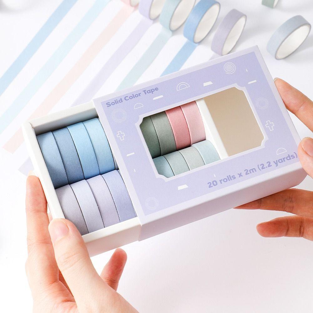 Gift Wrapping Tape Set DIY Arts Crafts Decorative Tape Thin Masking Tape  Labeling Coding Decor