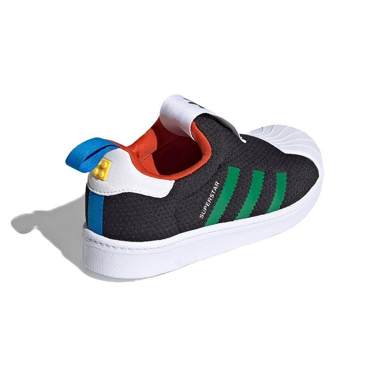 LEGO X Adidas Superstar 360 J Black Green Kids Sneakers Core-Black Cloud-White FX4922