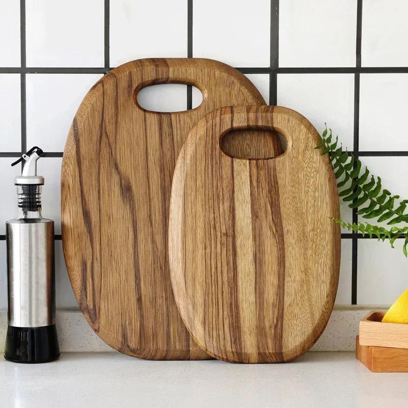 Kitchen Cutting Board Wood Chopping Board Meat Fruit Vegetable Cutting Board Bread Cheese Food Serving Tray Kitchen Accessories