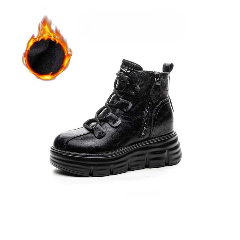 

Сапоги с увеличенным голенищем, женские, осень-зима, новые, бархатные, 8 см, короткие, на платформе, ретро, универсальные, высокие, коричневые туфли на платформе 40