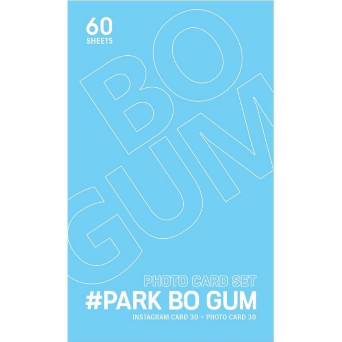 

набор фотокарточек Instagram карточки 30 торговых BO GUM Park Bo 60 листов [30 + карточки] (ПАРК Жевательная резинка)