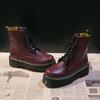New Women Motorcycle Boots Casual Shoes Woman Leather Minimalist Classic Punk Female Goth Shoes Platform Boots Women Botas Mujer