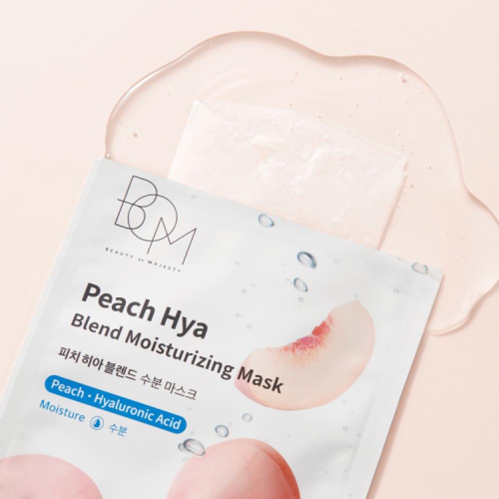 B.o.m Hydrating Peach Hya Blend Mask  10 Sheets 