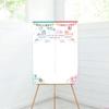 Gender Reveal Game for Baby Shower with Poster 36pcs Girl or Boy Voting Stickers