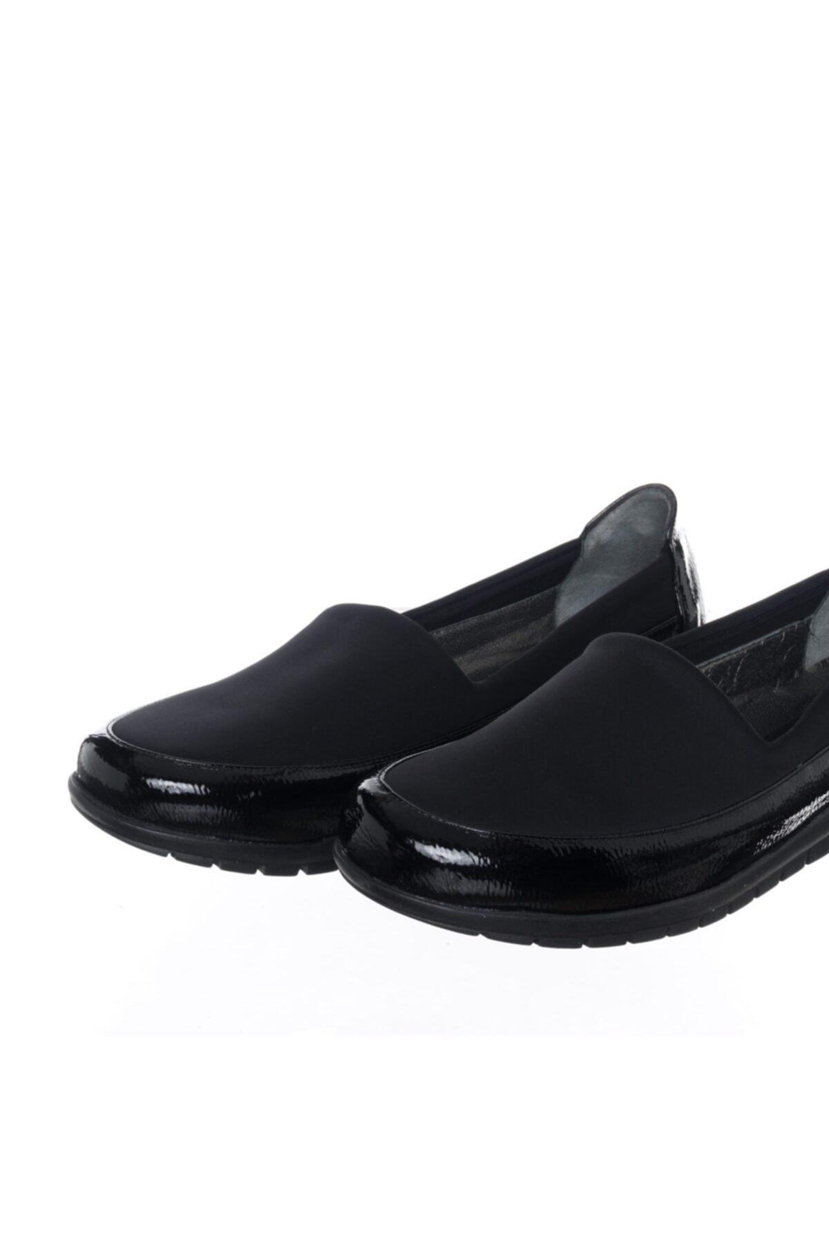 

Women s Flat Shoes 1146-2 Black Stretch Large Big Size Ballerina Shoes 40