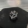Dainty Adjustable Copper Star Ring With Sparkling Zircon Stone Elegant Jewelry For Fashion Forward Women