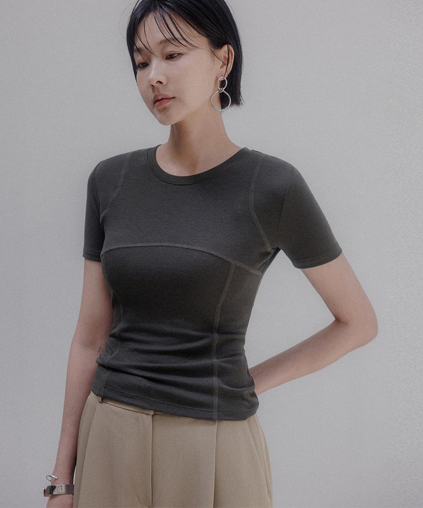Memua Balance Up Line Half T-Shirt