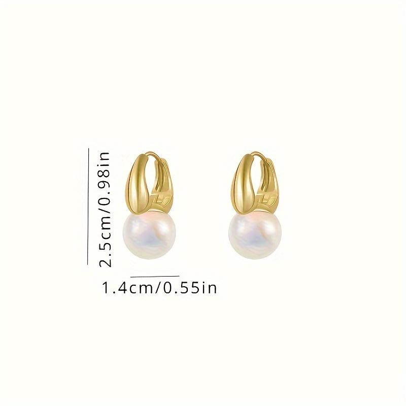 Multicolor Laser Illusion Mermaid Pearl Earrings, 14K Gold Plated Copper Hook, Elegant Boho Drop Earrings for Women, Party Gift All Seasons