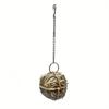 Natural Chewable Activity Toy,Can Be Hung,Fun Hay Pet Ball Suitable for Parrots,Rabbits, Gerbils,Hamsters,and Other Small Animal