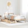 VidaXL Bed Frame with Drawers 90x190 Cm Solid Pine Wood, Slatted Base, Single Bed Frame, Solid Wood Bed Frame, 3301461