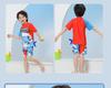 Children's Quick-Dry UPF Sun Protection Swim Set: Boys' Short-Sleeved Swimsuit and Baby Diving/Surfing Suit