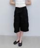 Aendeuel Wide Cargo Bermuda Pants - Black