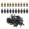 Al Doilea Război Mondial GERMAN v BRITISH Soldați + Arme Mini figurine Set militar al doilea război mondial Fit Lego