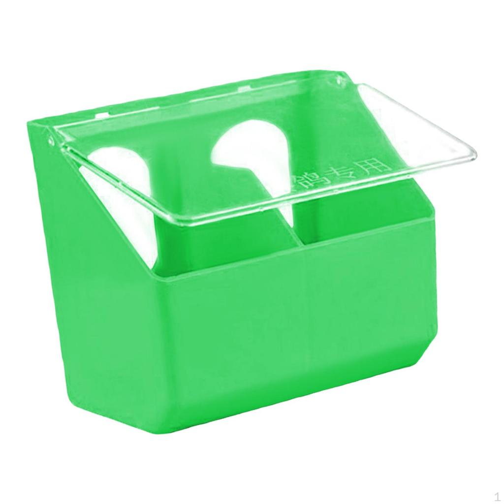 Hanging Box Pigeon Feeder Heavy Duty Two Hole Dove Bird Feeding Case Food for Canaries,