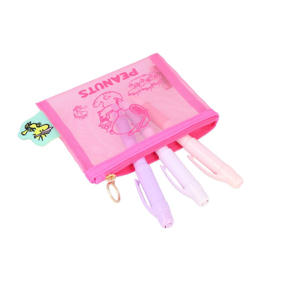 Sunstar Stationery Snoopy Pouch Mini Pink S2336502